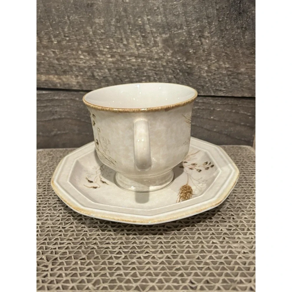 Mikasa Avante Torino‎ Teacup Cup and Saucer Set VTG